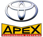 Voor vele Totota's heeft ook APEX Verlagingsveren in het programma zitten